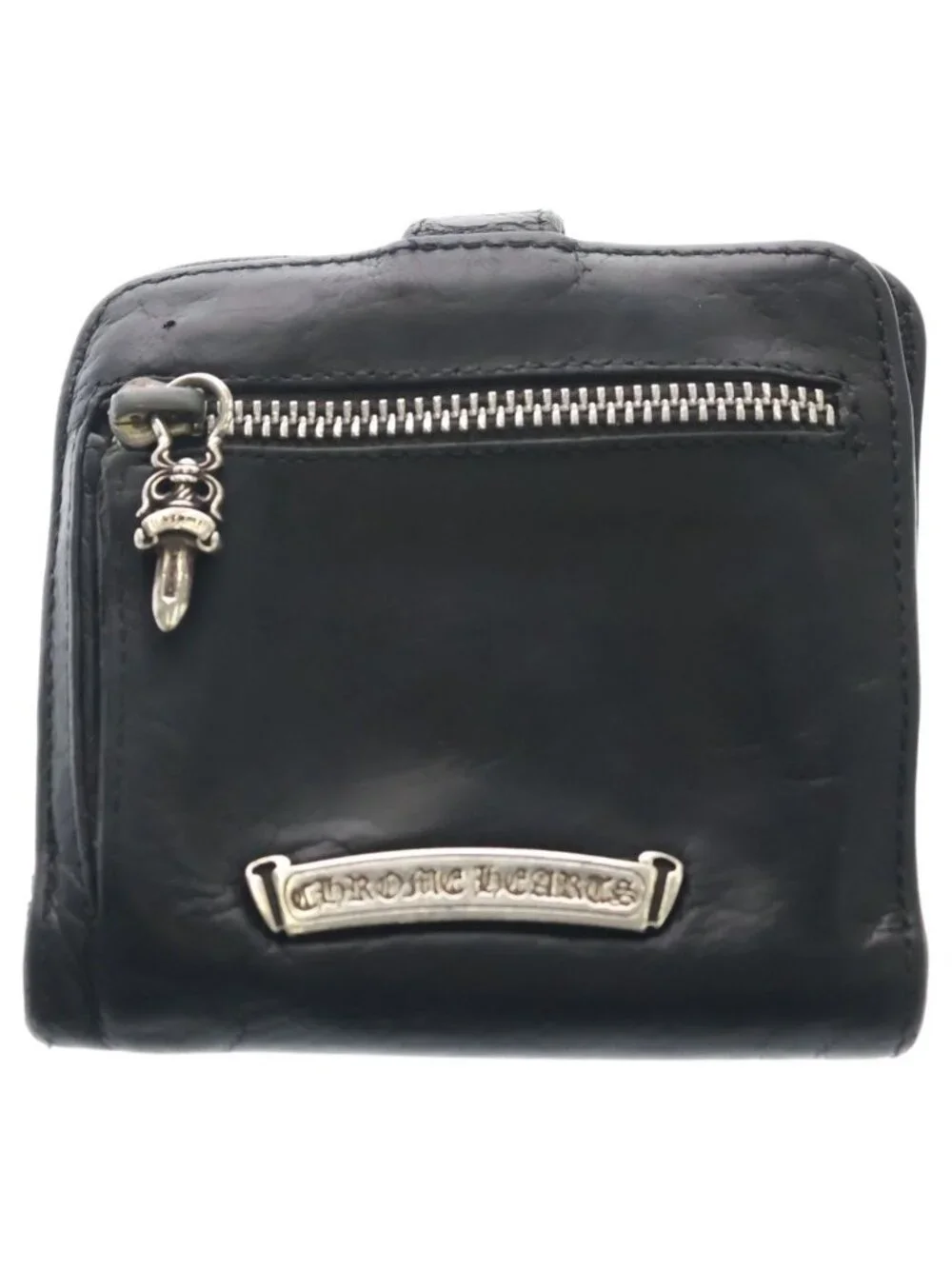 Chrome Hearts SQ Btn Bill Square Button Flap Wallet